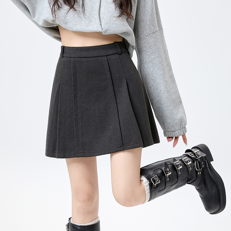Pleated Korean style skirt college style Casual short skirt