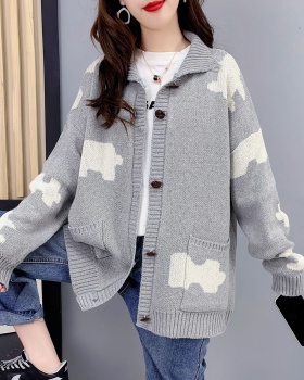 Loose wears outside tops knitted cardigan for women