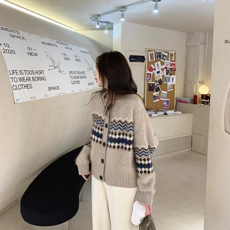 Western style cardigan Korean style sweater for women