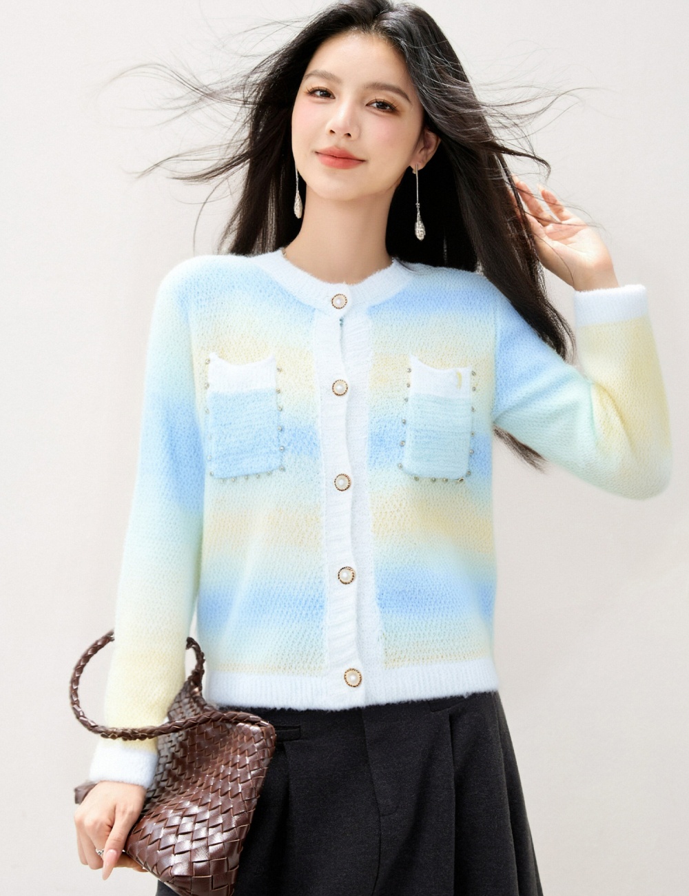 Western style unique tender coat chanelstyle autumn cardigan