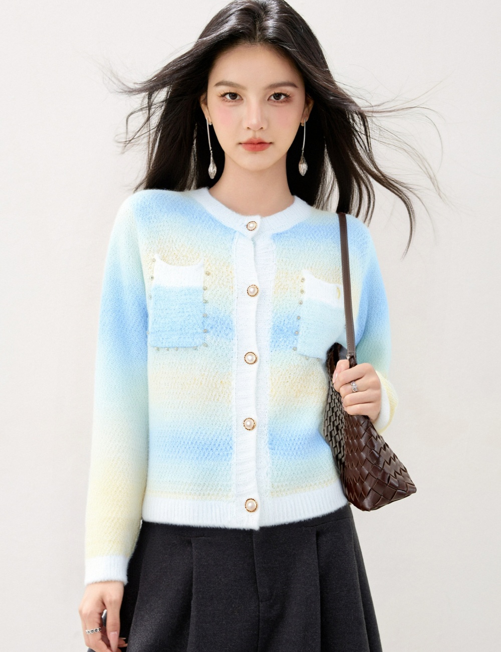 Western style unique tender coat chanelstyle autumn cardigan