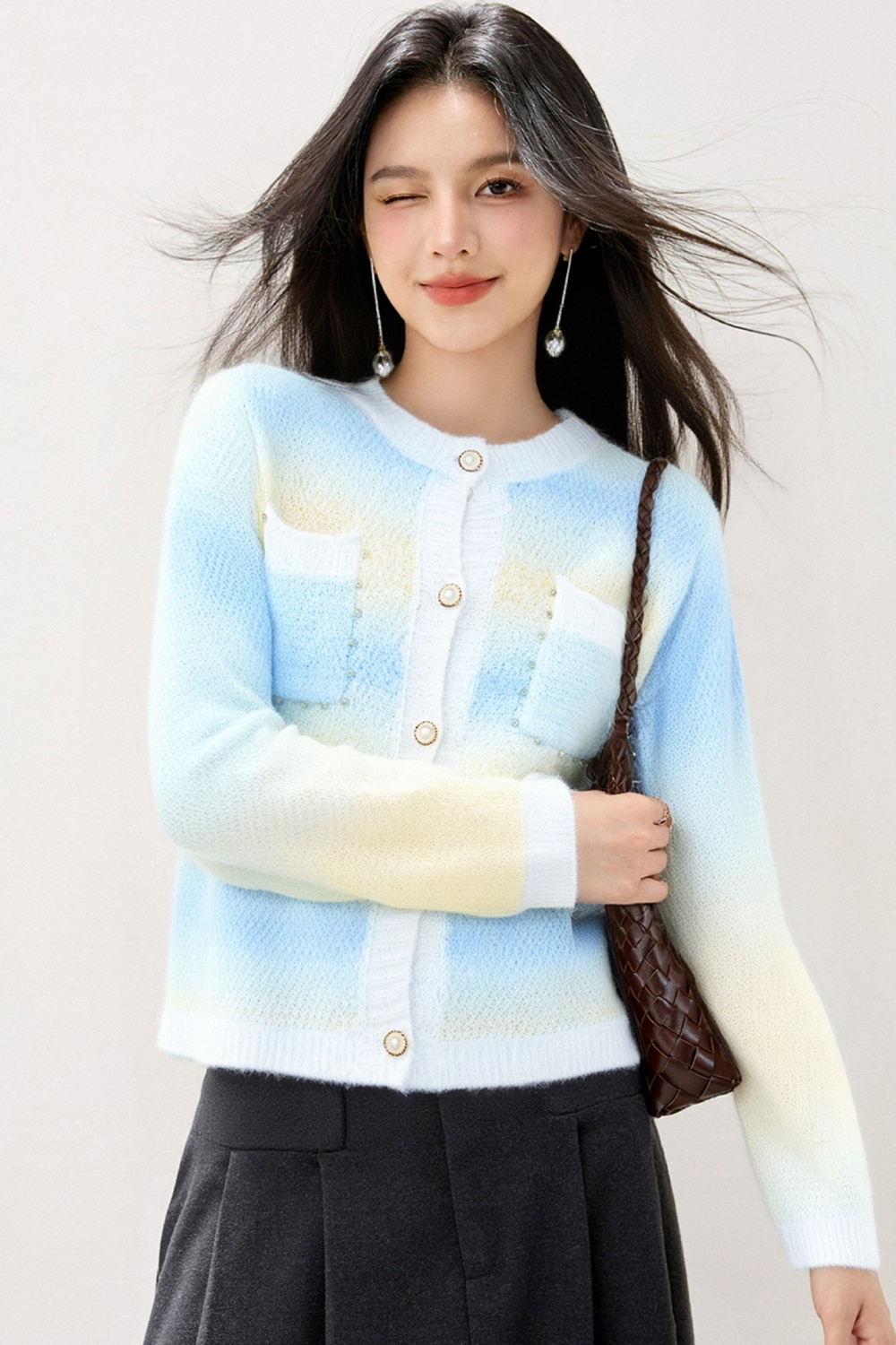 Western style unique tender coat chanelstyle autumn cardigan