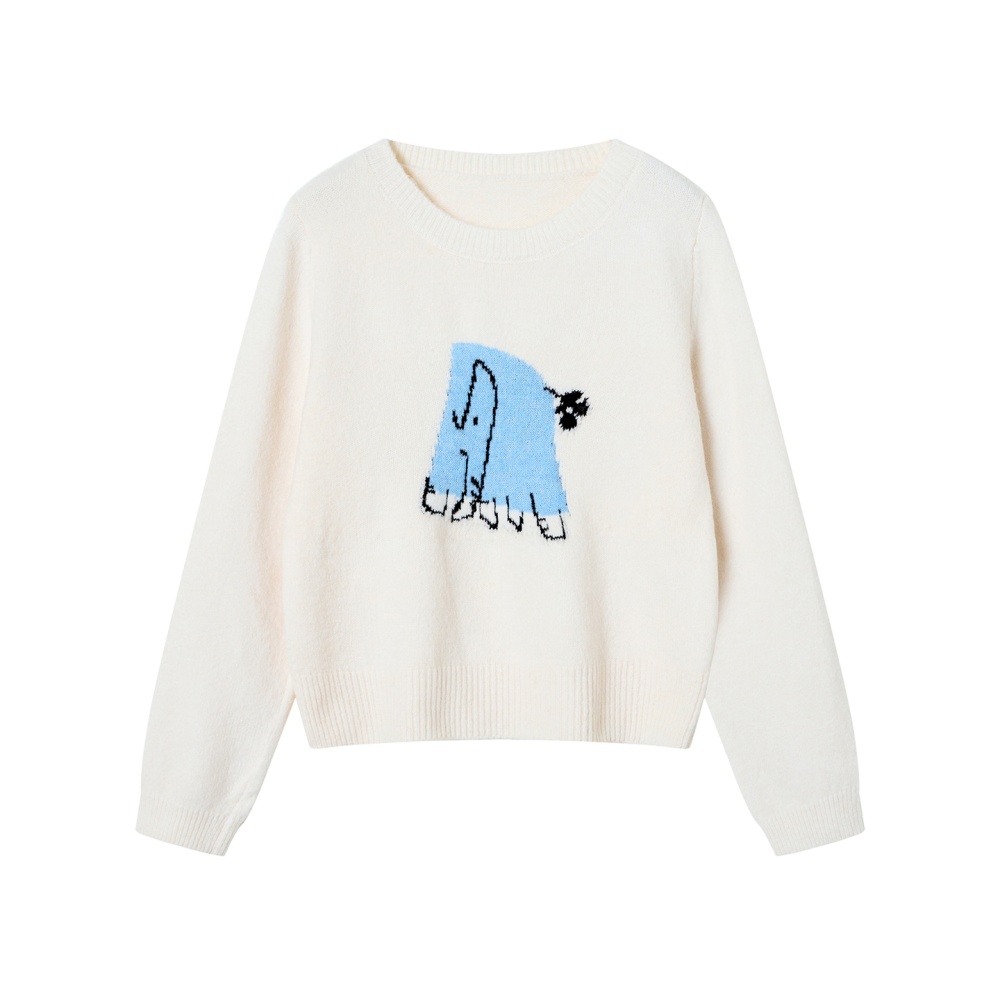 Show young loose cartoon all-match slim sweater