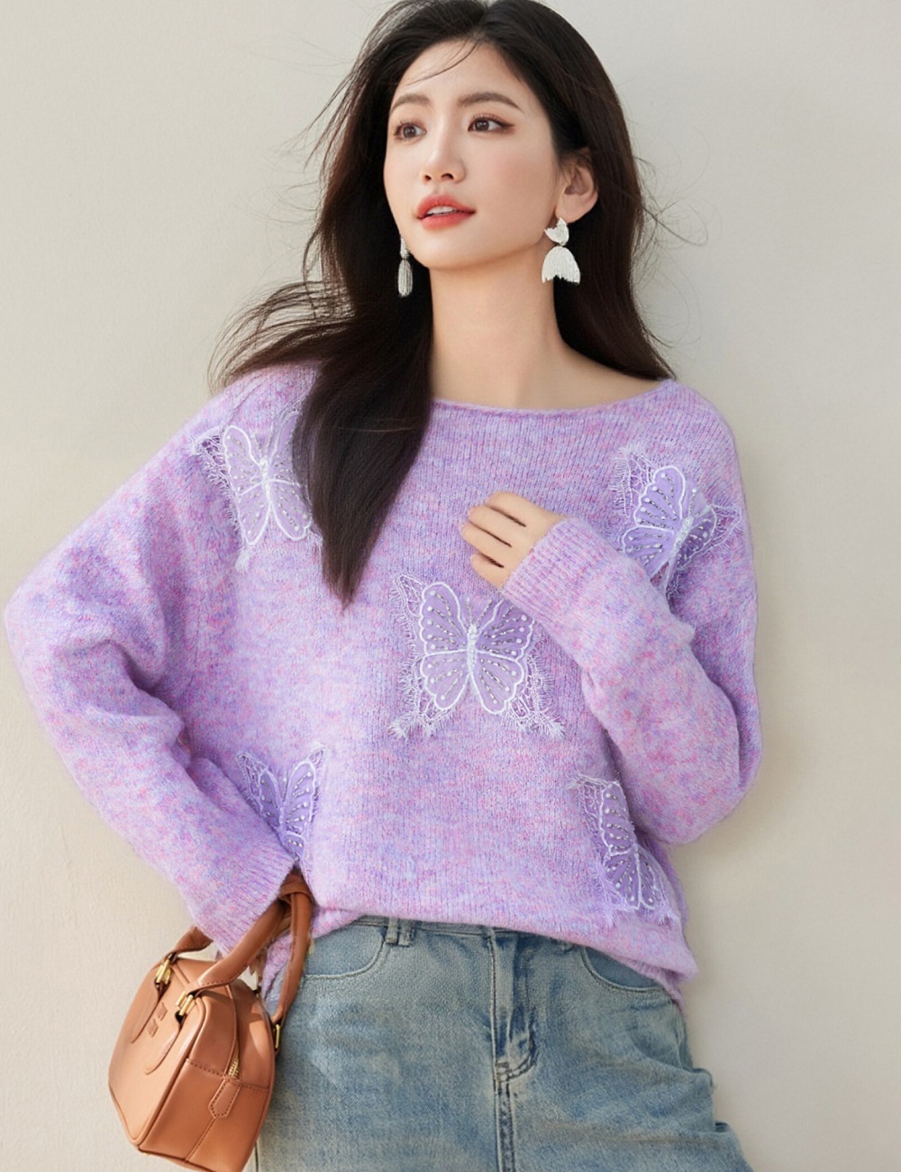 Korean style lazy loose sweater for women