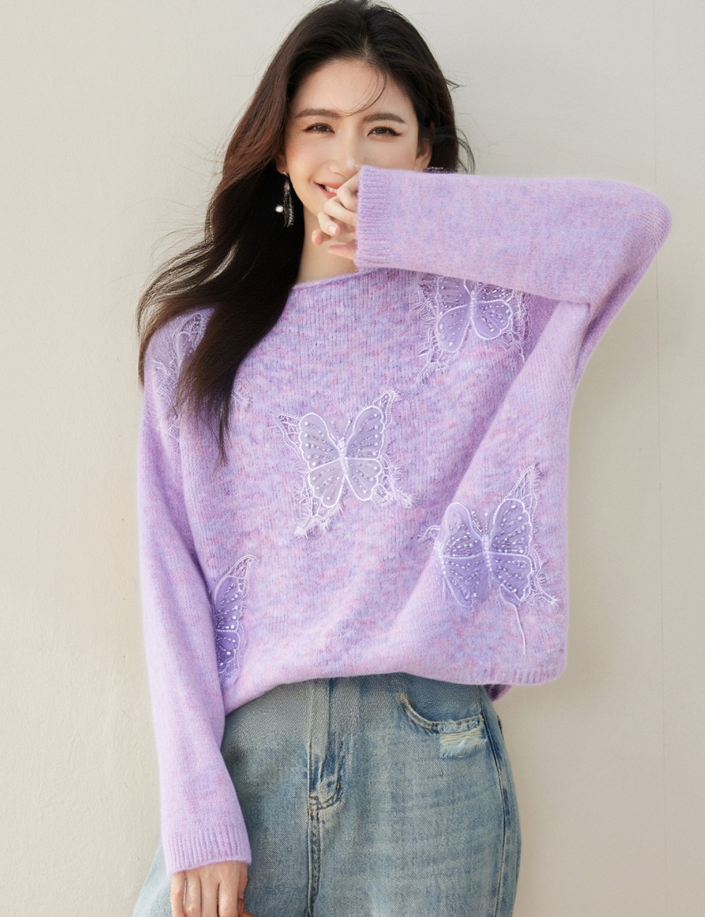 Korean style lazy loose sweater for women