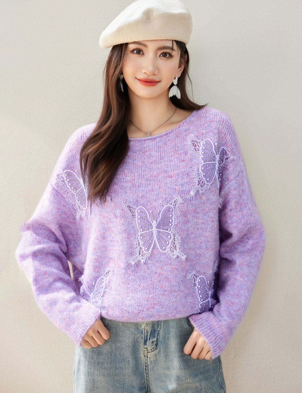 Korean style lazy loose sweater for women