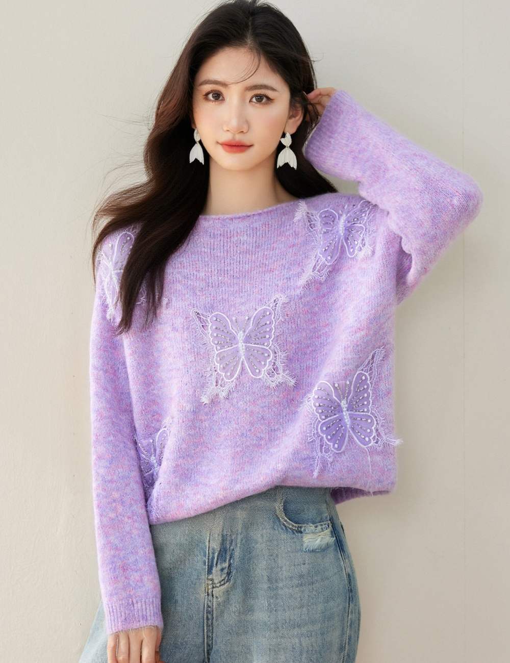 Korean style lazy loose sweater for women
