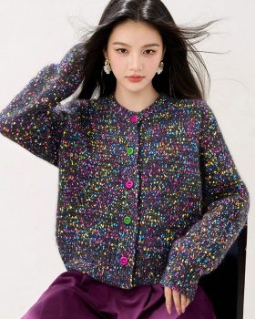 Knitted autumn sweater temperament France style tops