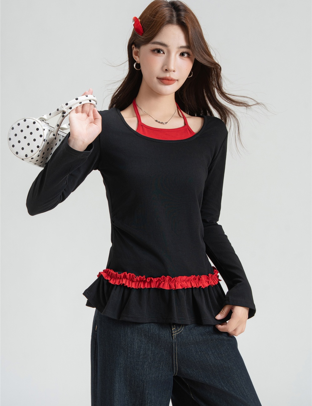 Ballet bottoming shirt enticement T-shirt for women