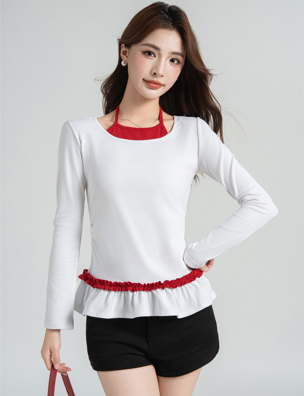 Ballet bottoming shirt enticement T-shirt for women