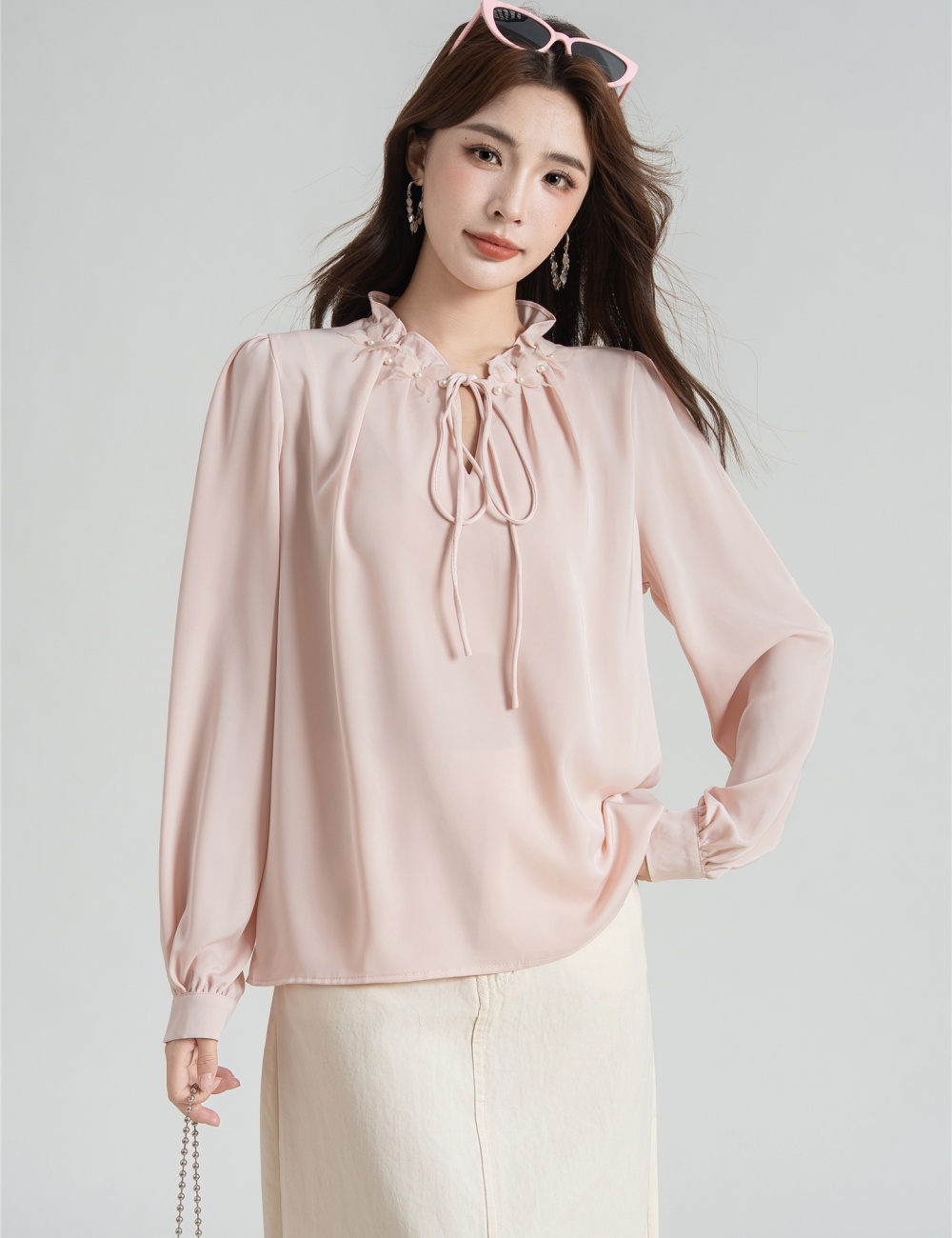 Tender profession shirt France style long sleeve tops