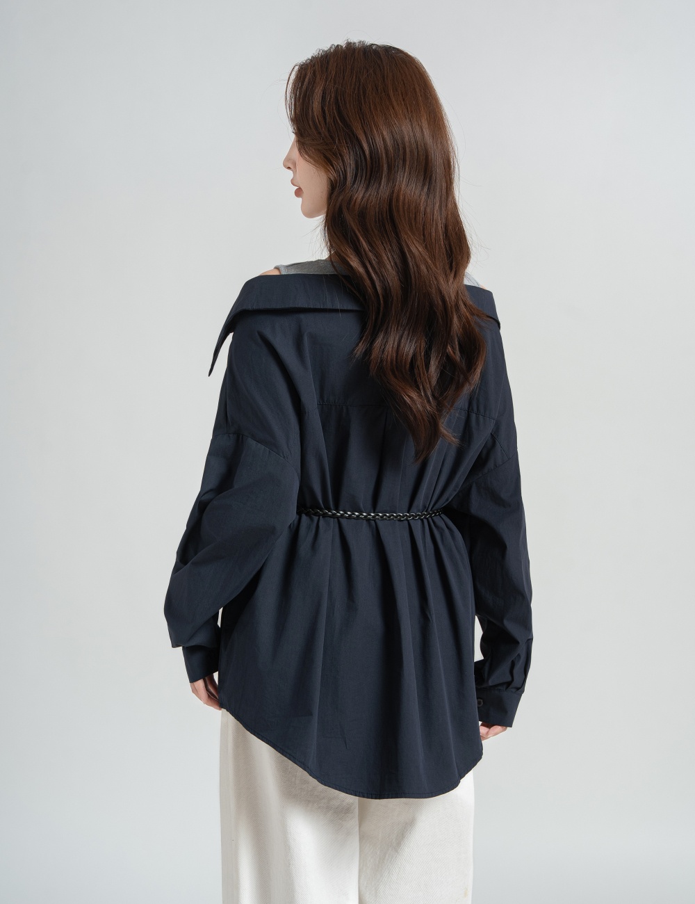 Temperament strapless tops autumn coat for women