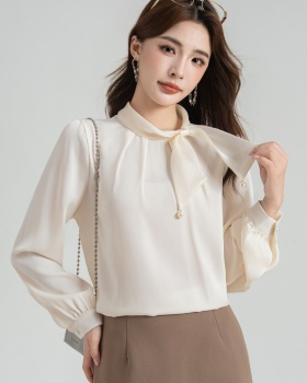 Autumn generous shirt show young chiffon tops for women