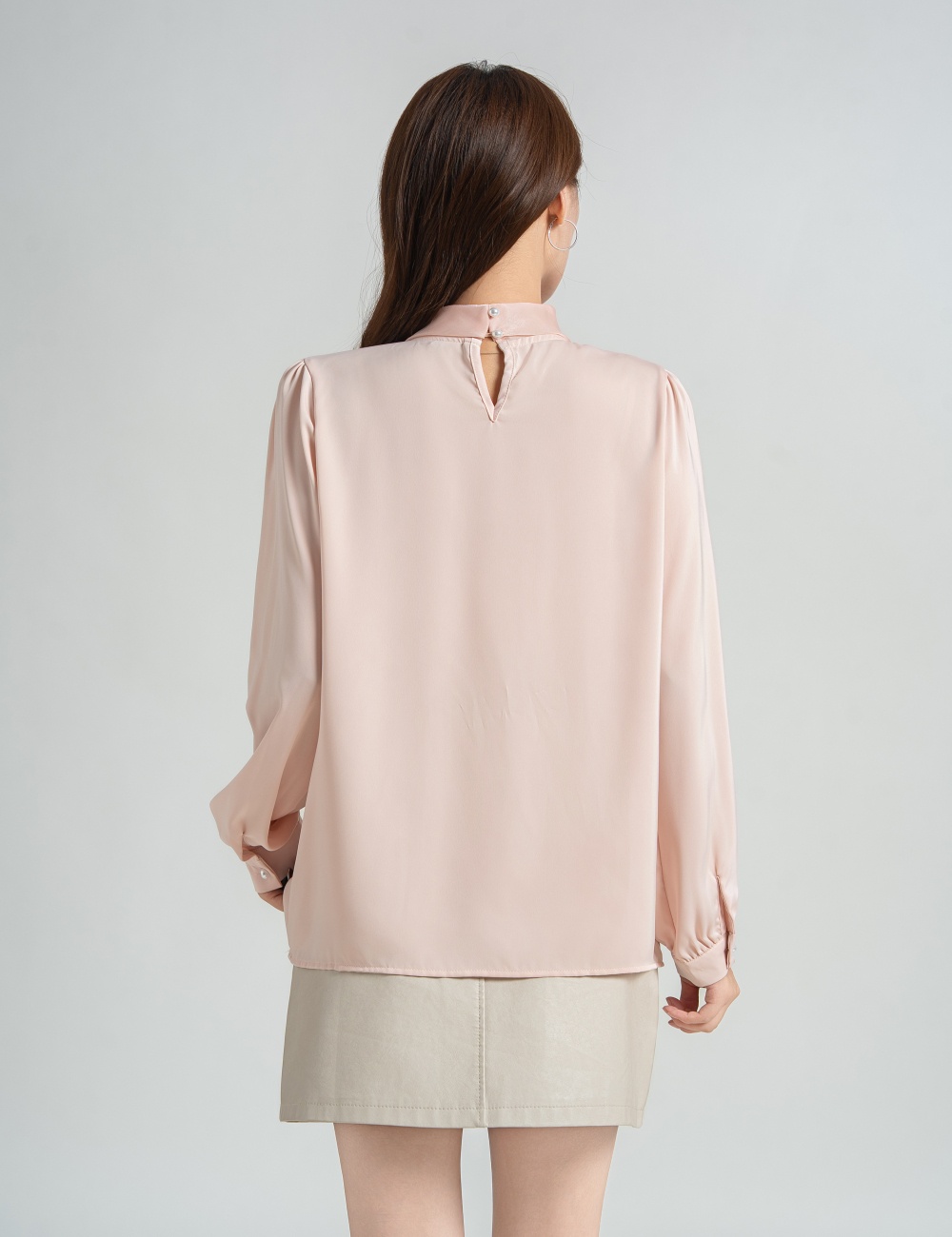 Autumn generous shirt show young chiffon tops for women