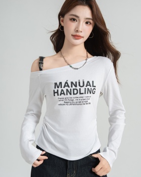 Slim long sleeve T-shirt fashion tops for women