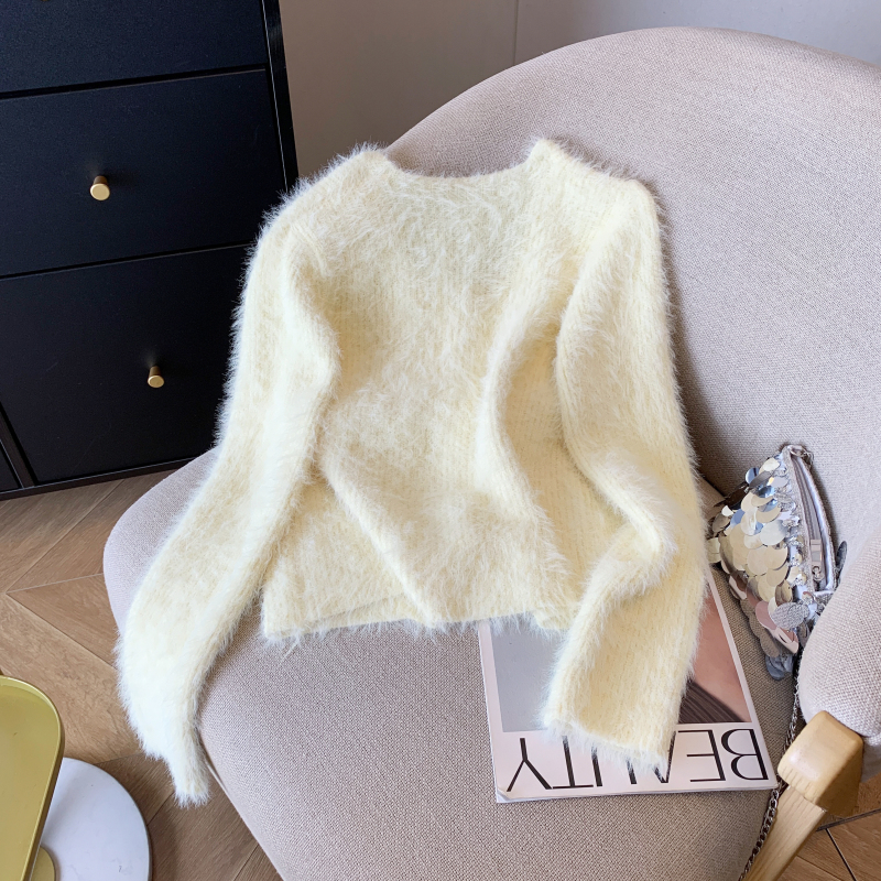 Sweet imitation of mink velvet tops soft scarves