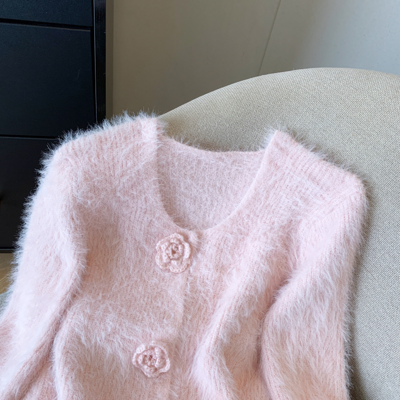 Sweet imitation of mink velvet tops soft scarves