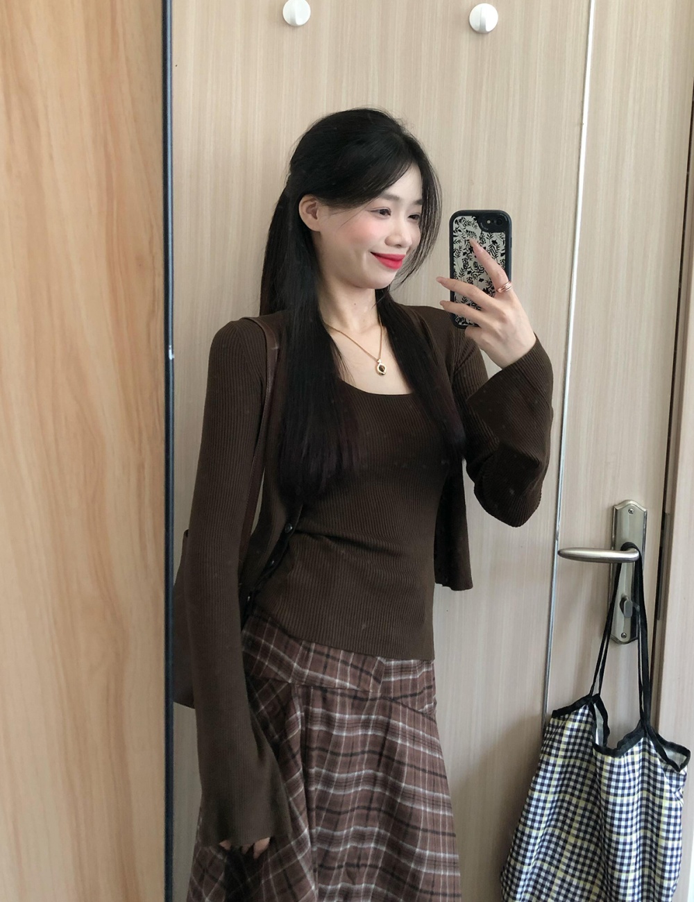 Korean style sweater autumn vest 2pcs set for women