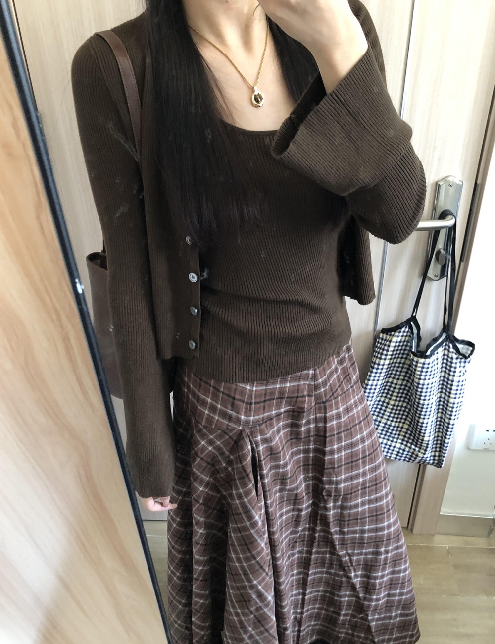 Korean style sweater autumn vest 2pcs set for women