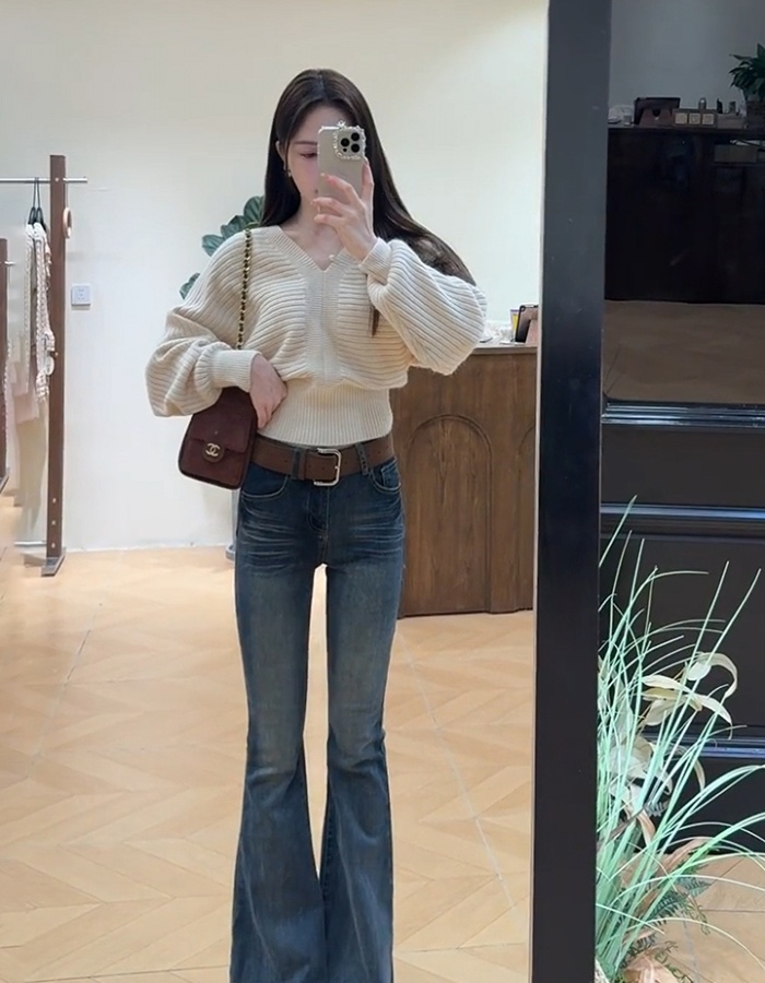 Autumn and winter wears outside France style sweater for women