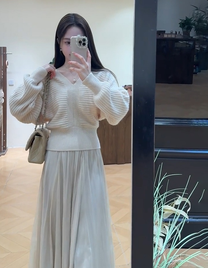 Autumn and winter wears outside France style sweater for women