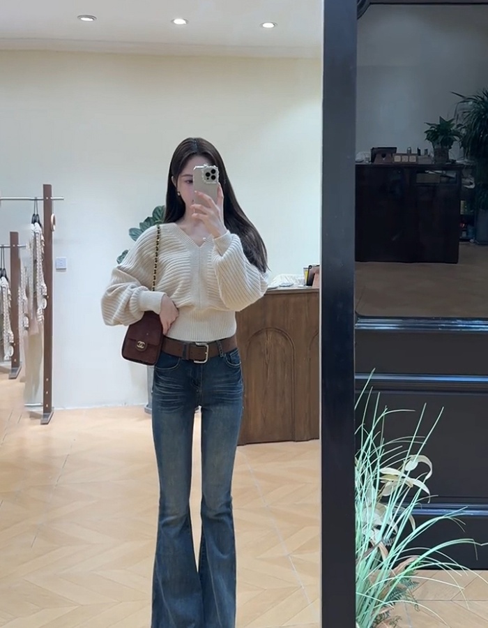 Autumn and winter wears outside France style sweater for women