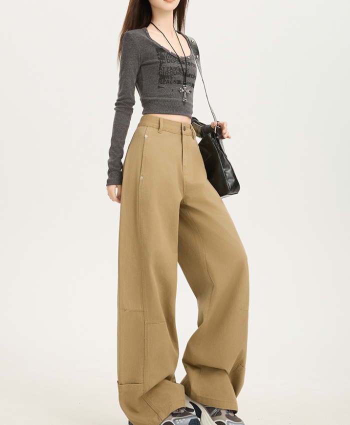 American style mopping loose retro jeans for women