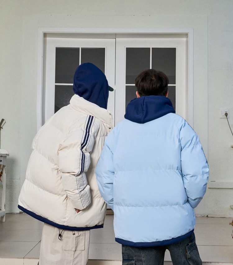 Cold loose thermal winter Pseudo-two cotton coat