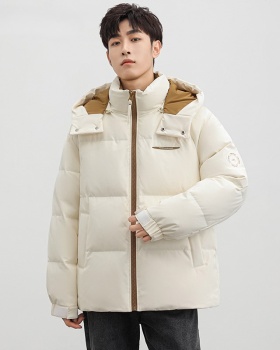 Thick couples down hat removable winter coat