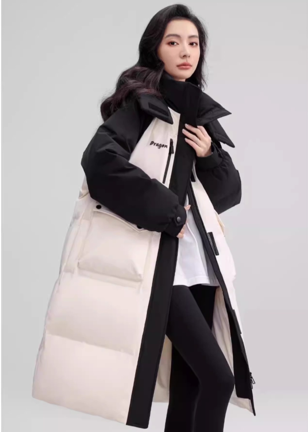 Winter loose Korean style cotton coat thick hooded coat