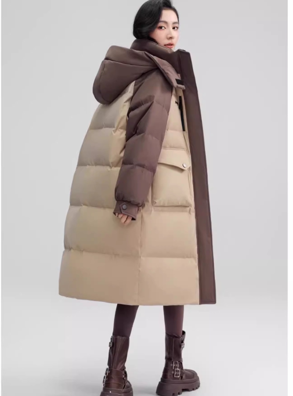 Winter loose Korean style cotton coat thick hooded coat