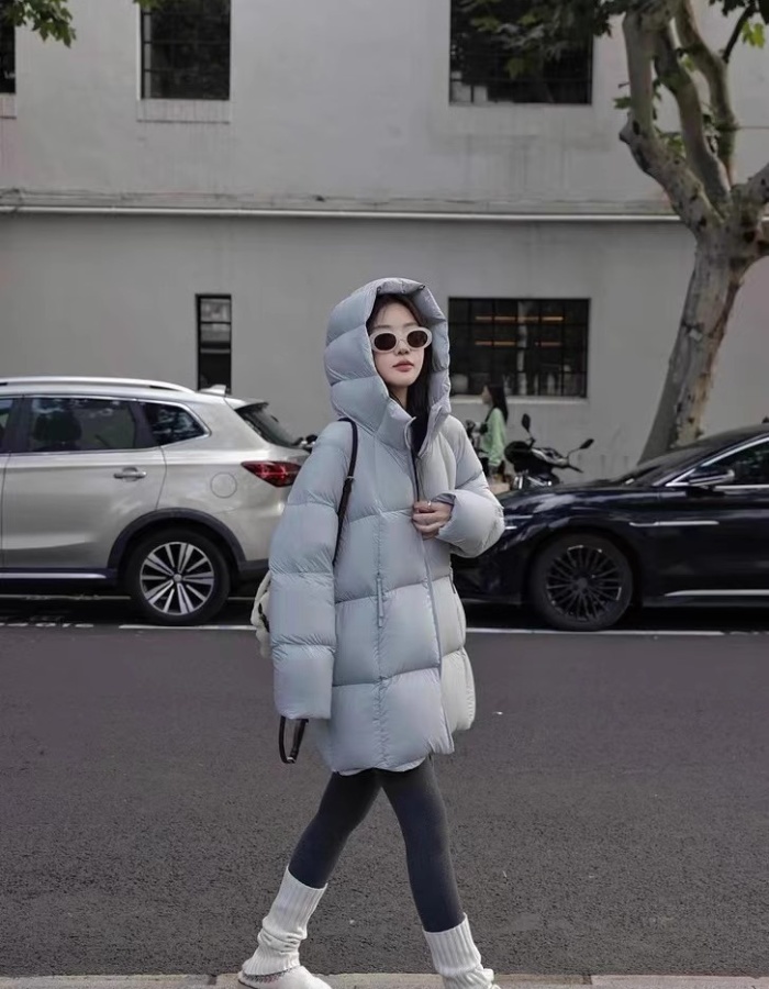 Ultralight long winter down cotton coat