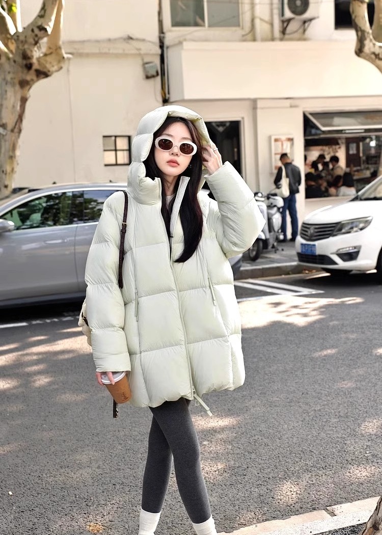 Ultralight long winter down cotton coat