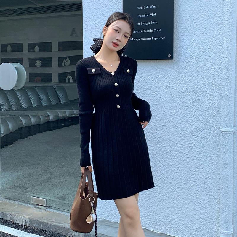 Inside the ride sweater dress bottoming dress for women