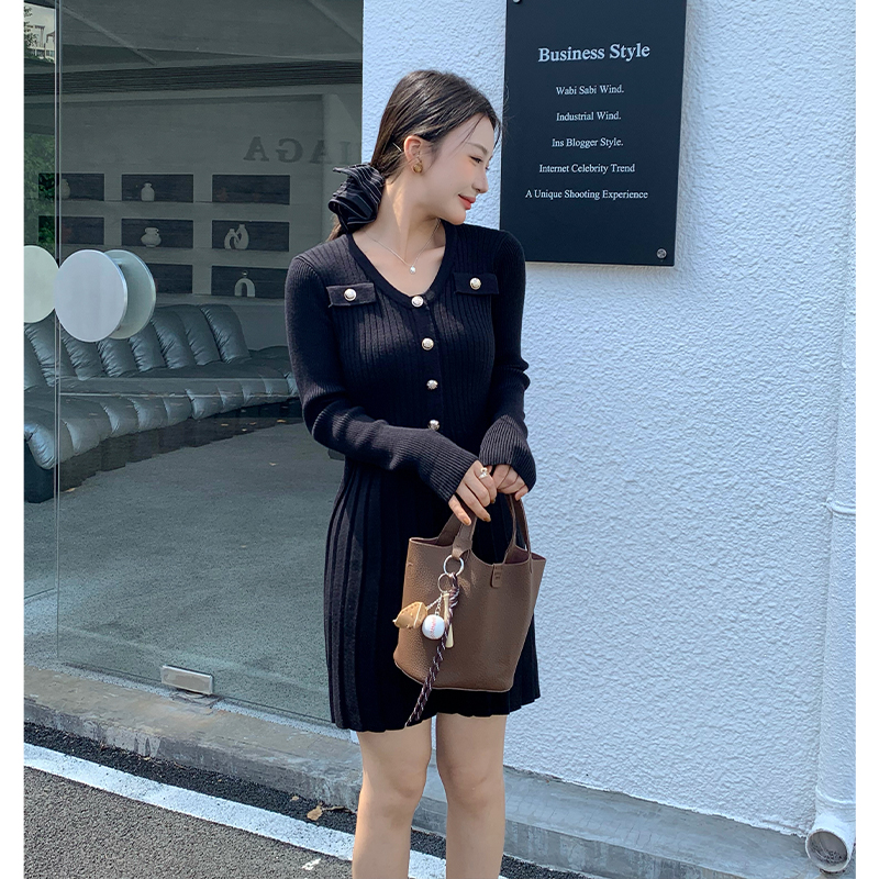 Inside the ride sweater dress bottoming dress for women
