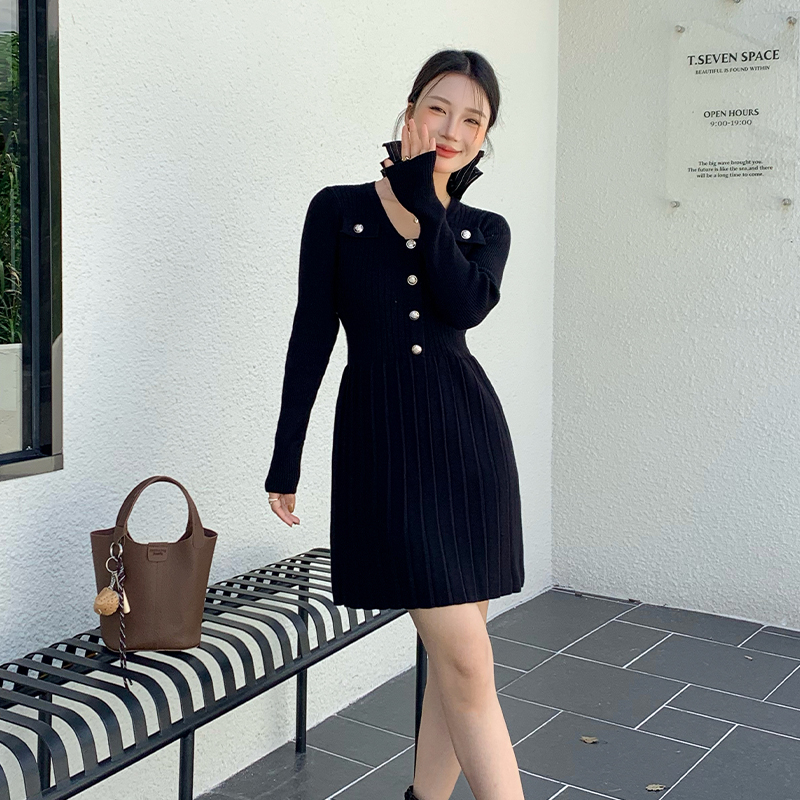 Inside the ride sweater dress bottoming dress for women
