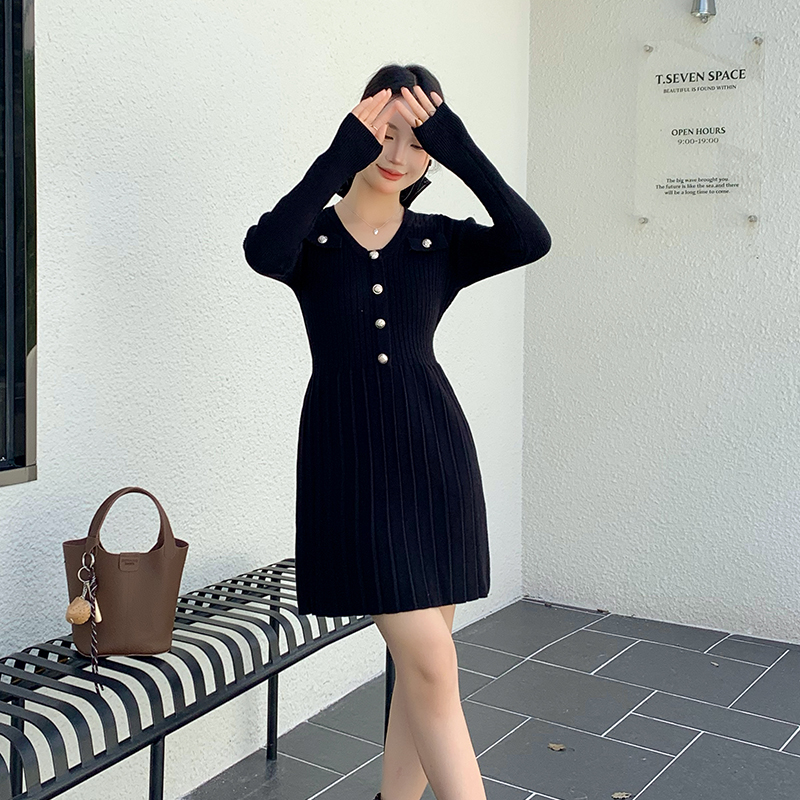 Inside the ride sweater dress bottoming dress for women