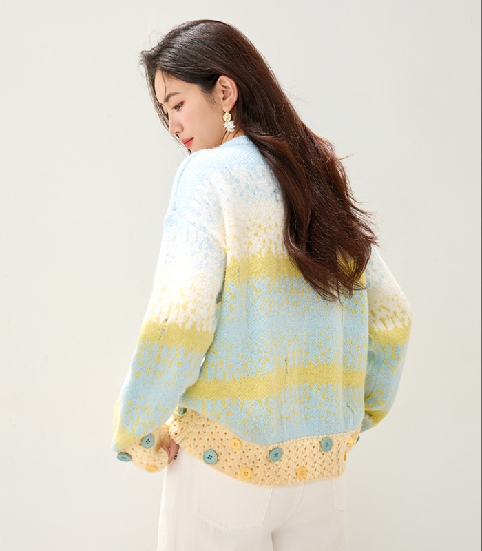 Fashionable style autumn and winter mohair lazy sweater for women