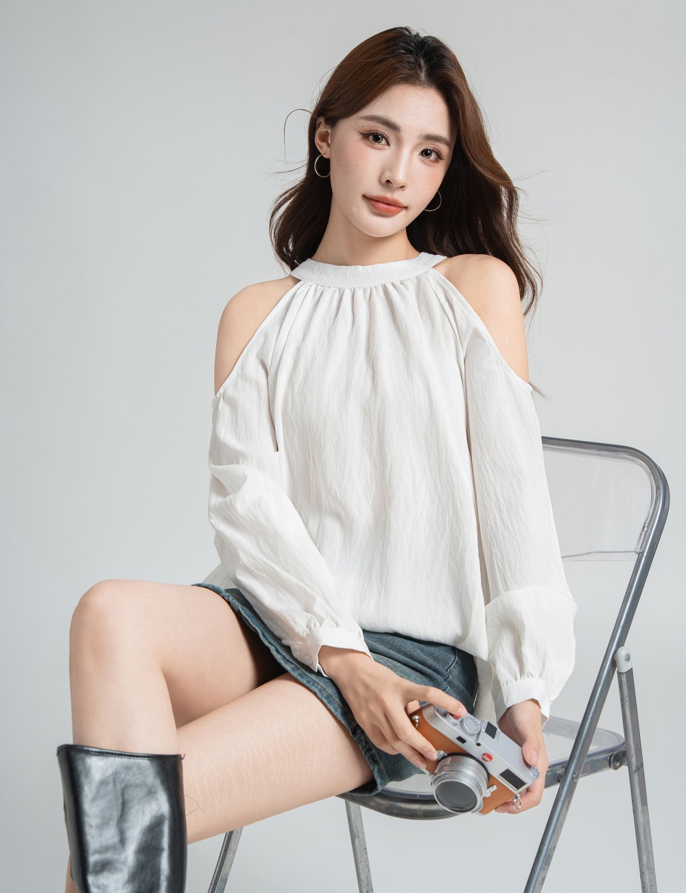 All-match autumn slim vest Casual strapless tops