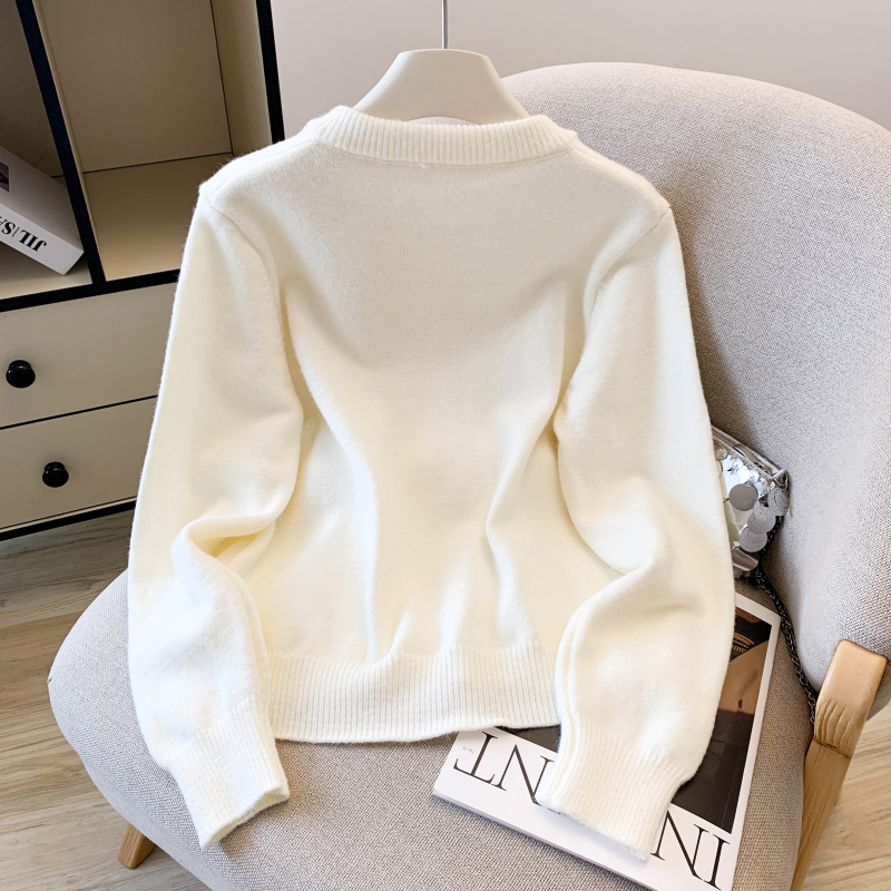 Quilted cardigan jacquard tops for women