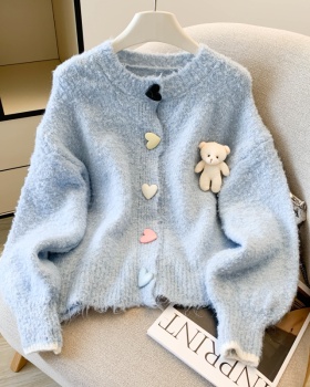 Autumn and winter coat with cubs sweater for women