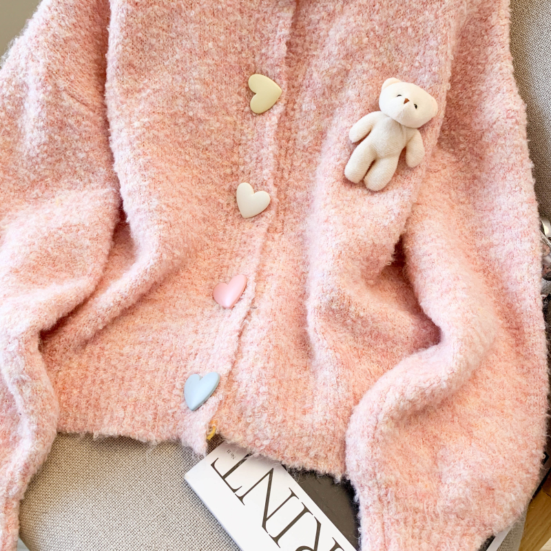 Autumn and winter coat with cubs sweater for women