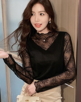 Lace small shirt slim shirts for women