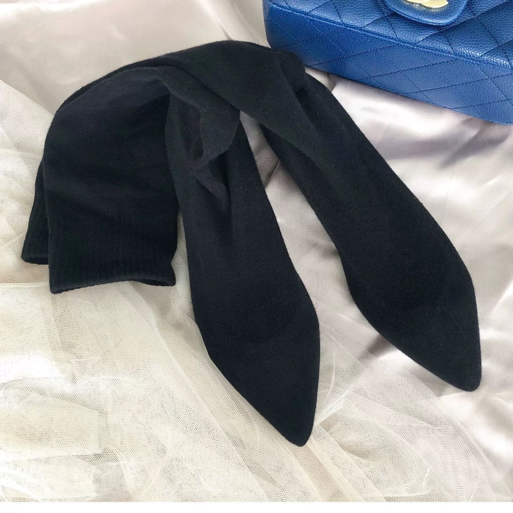 Pointed long tube thigh boots elasticity socks for women