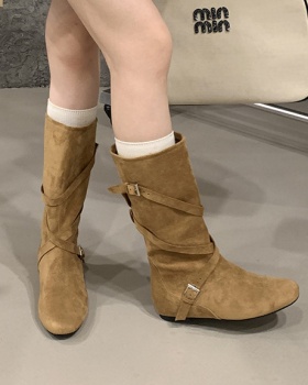Broadcloth half Boots autumn thigh boots for women