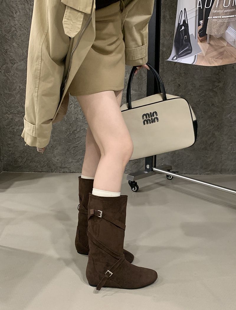 Broadcloth half Boots autumn thigh boots for women