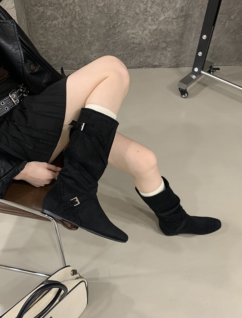 Broadcloth half Boots autumn thigh boots for women