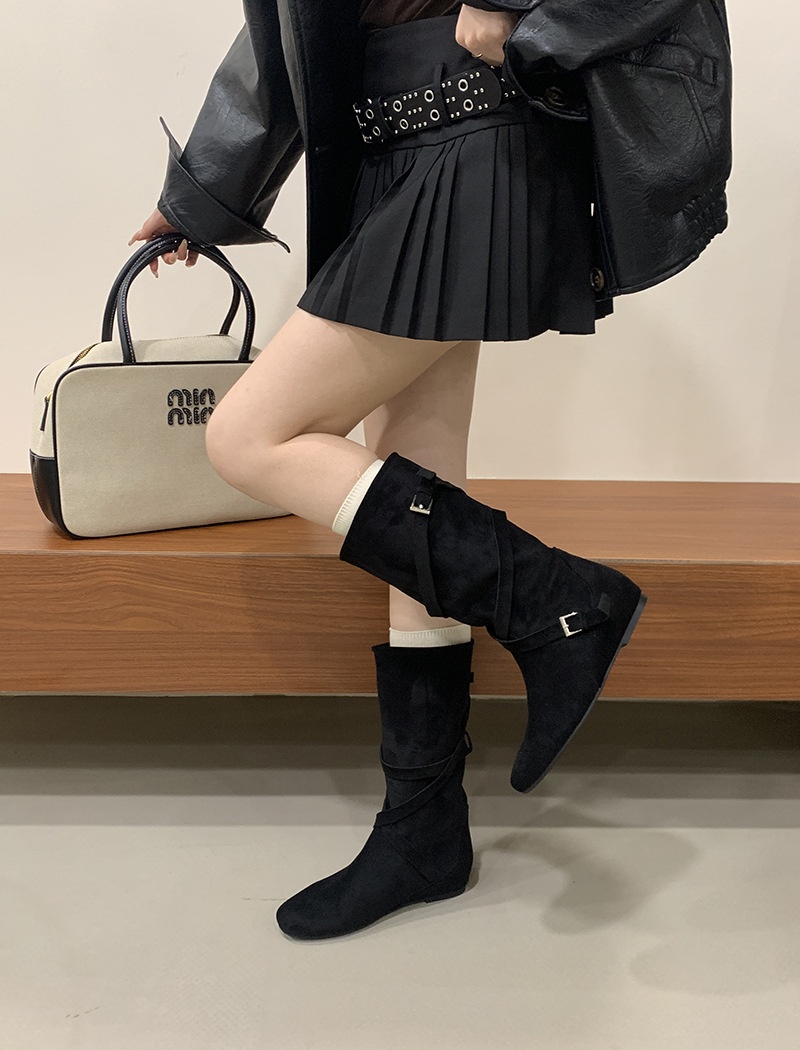 Broadcloth half Boots autumn thigh boots for women