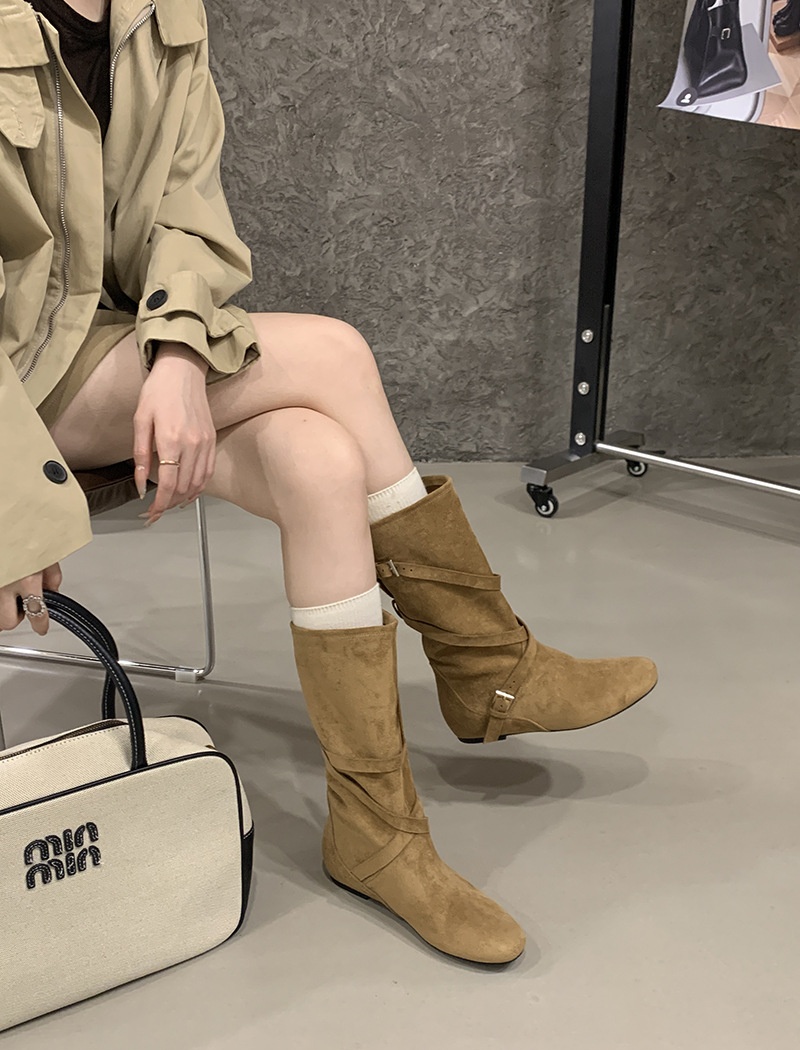 Broadcloth half Boots autumn thigh boots for women