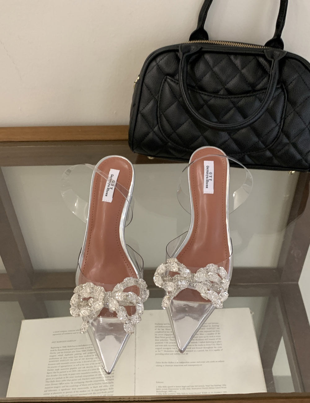 Summer high-heeled shoes transparent sandals for women